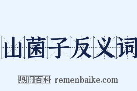 山菌子反义词是什么意思的图片